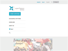 Tablet Screenshot of openpetition.de