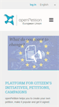 Mobile Screenshot of openpetition.eu