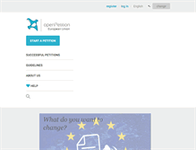 Tablet Screenshot of openpetition.eu